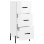 Glossy white plywood sideboard 34.5x34x90 cm by vidaXL, Sideboards - Ref: Foro24-828614, Price: 82,99 €, Discount: %