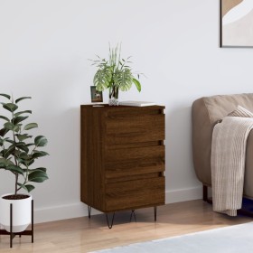 Oak brown engineered wood sideboard 40x35x70 cm by vidaXL, Sideboards - Ref: Foro24-831099, Price: 43,99 €, Discount: %