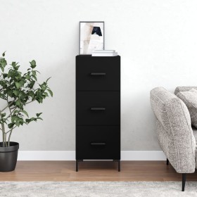 Black plywood sideboard 34.5x34x90 cm by vidaXL, Sideboards - Ref: Foro24-828605, Price: 72,99 €, Discount: %