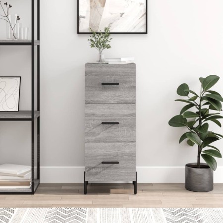 Engineered wood gray Sonoma sideboard 34.5x34x90 cm by vidaXL, Sideboards - Ref: Foro24-828618, Price: 77,62 €, Discount: %