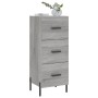 Engineered wood gray Sonoma sideboard 34.5x34x90 cm by vidaXL, Sideboards - Ref: Foro24-828618, Price: 77,62 €, Discount: %