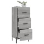 Engineered wood gray Sonoma sideboard 34.5x34x90 cm by vidaXL, Sideboards - Ref: Foro24-828618, Price: 77,62 €, Discount: %