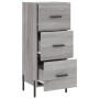 Engineered wood gray Sonoma sideboard 34.5x34x90 cm by vidaXL, Sideboards - Ref: Foro24-828618, Price: 77,62 €, Discount: %