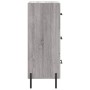 Engineered wood gray Sonoma sideboard 34.5x34x90 cm by vidaXL, Sideboards - Ref: Foro24-828618, Price: 77,62 €, Discount: %