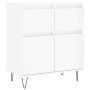 Hochglanzweißes Sperrholz-Sideboard 60x35x70 cm von vidaXL, Sideboards - Ref: Foro24-831118, Preis: 51,13 €, Rabatt: %