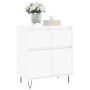 Hochglanzweißes Sperrholz-Sideboard 60x35x70 cm von vidaXL, Sideboards - Ref: Foro24-831118, Preis: 51,13 €, Rabatt: %