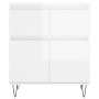 Glossy white plywood sideboard 60x35x70 cm by vidaXL, Sideboards - Ref: Foro24-831118, Price: 51,99 €, Discount: %