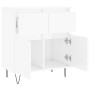 Glossy white plywood sideboard 60x35x70 cm by vidaXL, Sideboards - Ref: Foro24-831118, Price: 51,99 €, Discount: %