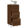 Oak brown engineered wood sideboard 34.5x34x90 cm by vidaXL, Sideboards - Ref: Foro24-828603, Price: 67,51 €, Discount: %