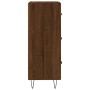 Aparador madera de ingeniería marrón roble 34,5x34x90 cm de vidaXL, Aparadores - Ref: Foro24-828603, Precio: 67,51 €, Descuen...