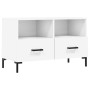 Mueble para TV madera contrachapada blanco 80x36x50 cm de vidaXL, Muebles TV - Ref: Foro24-828972, Precio: 66,99 €, Descuento: %