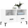 Weißer TV-Schrank aus Sperrholz, 80 x 36 x 50 cm von vidaXL, TV-Möbel - Ref: Foro24-828972, Preis: 65,41 €, Rabatt: %