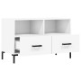 White plywood TV cabinet 80x36x50 cm by vidaXL, TV Furniture - Ref: Foro24-828972, Price: 65,41 €, Discount: %