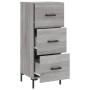 Sonoma gray engineered wood sideboard 34.5x34x90 cm by vidaXL, Sideboards - Ref: Foro24-828610, Price: 72,99 €, Discount: %