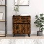 Sideboard aus geräuchertem Eichensperrholz, 60 x 35 x 70 cm von vidaXL, Sideboards - Ref: Foro24-831129, Preis: 72,78 €, Raba...