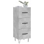 Aparador de madera contrachapada gris hormigón 34,5x34x90 cm de vidaXL, Aparadores - Ref: Foro24-828600, Precio: 64,61 €, Des...