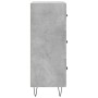 Aparador de madera contrachapada gris hormigón 34,5x34x90 cm de vidaXL, Aparadores - Ref: Foro24-828600, Precio: 64,61 €, Des...