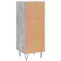 Aparador de madera contrachapada gris hormigón 34,5x34x90 cm de vidaXL, Aparadores - Ref: Foro24-828600, Precio: 64,61 €, Des...