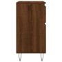 Aparador madera contrachapada marrón roble 60x35x70 cm de vidaXL, Aparadores - Ref: Foro24-831123, Precio: 66,32 €, Descuento: %