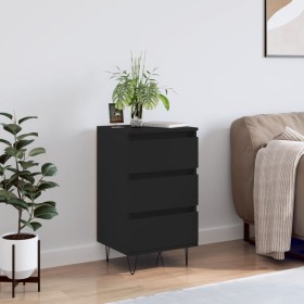 Engineered wood black sideboard 40x35x70 cm by vidaXL, Sideboards - Ref: Foro24-831093, Price: 72,99 €, Discount: %