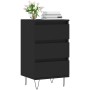 Engineered wood black sideboard 40x35x70 cm by vidaXL, Sideboards - Ref: Foro24-831093, Price: 72,99 €, Discount: %