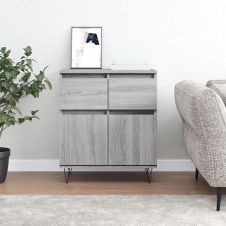 Sonoma gray plywood sideboard 60x35x70 cm by vidaXL, Sideboards - Ref: Foro24-831122, Price: 65,51 €, Discount: %