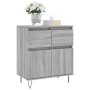 Sonoma graues Sperrholz-Sideboard 60x35x70 cm von vidaXL, Sideboards - Ref: Foro24-831122, Preis: 66,17 €, Rabatt: %