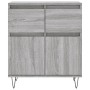 Sonoma graues Sperrholz-Sideboard 60x35x70 cm von vidaXL, Sideboards - Ref: Foro24-831122, Preis: 66,17 €, Rabatt: %