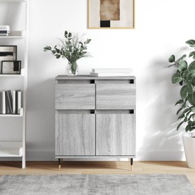 Gray Sonoma plywood sideboard 60x35x70 cm by vidaXL, Sideboards - Ref: Foro24-831114, Price: 65,99 €, Discount: %