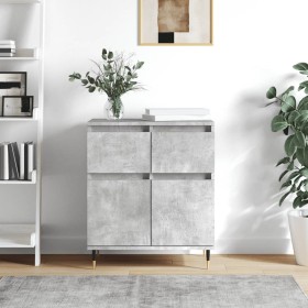 Concrete gray plywood sideboard 60x35x70 cm by vidaXL, Sideboards - Ref: Foro24-831112, Price: 63,99 €, Discount: %