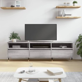 Sonoma gray plywood TV cabinet 150x30x44.5 cm by vidaXL, TV Furniture - Ref: Foro24-831266, Price: 104,99 €, Discount: %