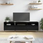 Black plywood TV cabinet 150x30x44.5 cm by vidaXL, TV Furniture - Ref: Foro24-831261, Price: 102,96 €, Discount: %