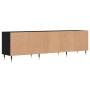 Black plywood TV cabinet 150x30x44.5 cm by vidaXL, TV Furniture - Ref: Foro24-831261, Price: 102,96 €, Discount: %