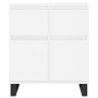 Aparador de madera contrachapada blanco 60x35x70 cm de vidaXL, Aparadores - Ref: Foro24-831124, Precio: 78,99 €, Descuento: %