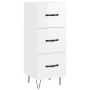 Glossy white plywood sideboard 34.5x34x90 cm by vidaXL, Sideboards - Ref: Foro24-828598, Price: 70,85 €, Discount: %