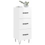 Glossy white plywood sideboard 34.5x34x90 cm by vidaXL, Sideboards - Ref: Foro24-828598, Price: 70,85 €, Discount: %