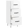 Glossy white plywood sideboard 34.5x34x90 cm by vidaXL, Sideboards - Ref: Foro24-828598, Price: 70,85 €, Discount: %