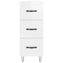 Glossy white plywood sideboard 34.5x34x90 cm by vidaXL, Sideboards - Ref: Foro24-828598, Price: 70,85 €, Discount: %