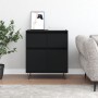 Black plywood sideboard 60x35x70 cm by vidaXL, Sideboards - Ref: Foro24-831117, Price: 83,07 €, Discount: %