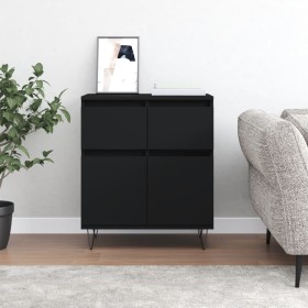 Black plywood sideboard 60x35x70 cm by vidaXL, Sideboards - Ref: Foro24-831117, Price: 82,99 €, Discount: %