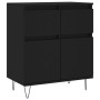 Black plywood sideboard 60x35x70 cm by vidaXL, Sideboards - Ref: Foro24-831117, Price: 83,07 €, Discount: %