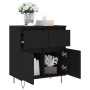 Black plywood sideboard 60x35x70 cm by vidaXL, Sideboards - Ref: Foro24-831117, Price: 83,07 €, Discount: %