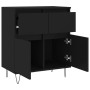 Black plywood sideboard 60x35x70 cm by vidaXL, Sideboards - Ref: Foro24-831117, Price: 83,07 €, Discount: %