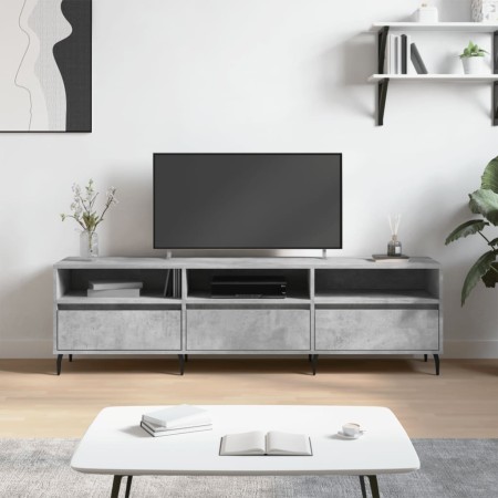 Mueble de TV madera contrachapada gris hormigón 150x30x44,5 cm de vidaXL, Muebles TV - Ref: Foro24-831296, Precio: 86,68 €, D...