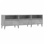 Concrete gray plywood TV cabinet 150x30x44.5 cm by vidaXL, TV Furniture - Ref: Foro24-831296, Price: 86,68 €, Discount: %