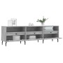 Concrete gray plywood TV cabinet 150x30x44.5 cm by vidaXL, TV Furniture - Ref: Foro24-831296, Price: 86,68 €, Discount: %