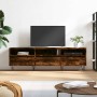 Smoked oak plywood TV cabinet 150x30x44.5 cm by vidaXL, TV Furniture - Ref: Foro24-831281, Price: 86,77 €, Discount: %