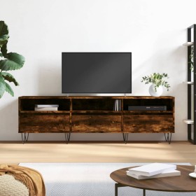 Smoked oak plywood TV cabinet 150x30x44.5 cm by vidaXL, TV Furniture - Ref: Foro24-831281, Price: 97,99 €, Discount: %