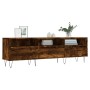 Mueble de TV madera contrachapada roble ahumado 150x30x44,5 cm de vidaXL, Muebles TV - Ref: Foro24-831281, Precio: 86,77 €, D...