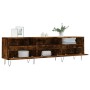 Smoked oak plywood TV cabinet 150x30x44.5 cm by vidaXL, TV Furniture - Ref: Foro24-831281, Price: 86,77 €, Discount: %